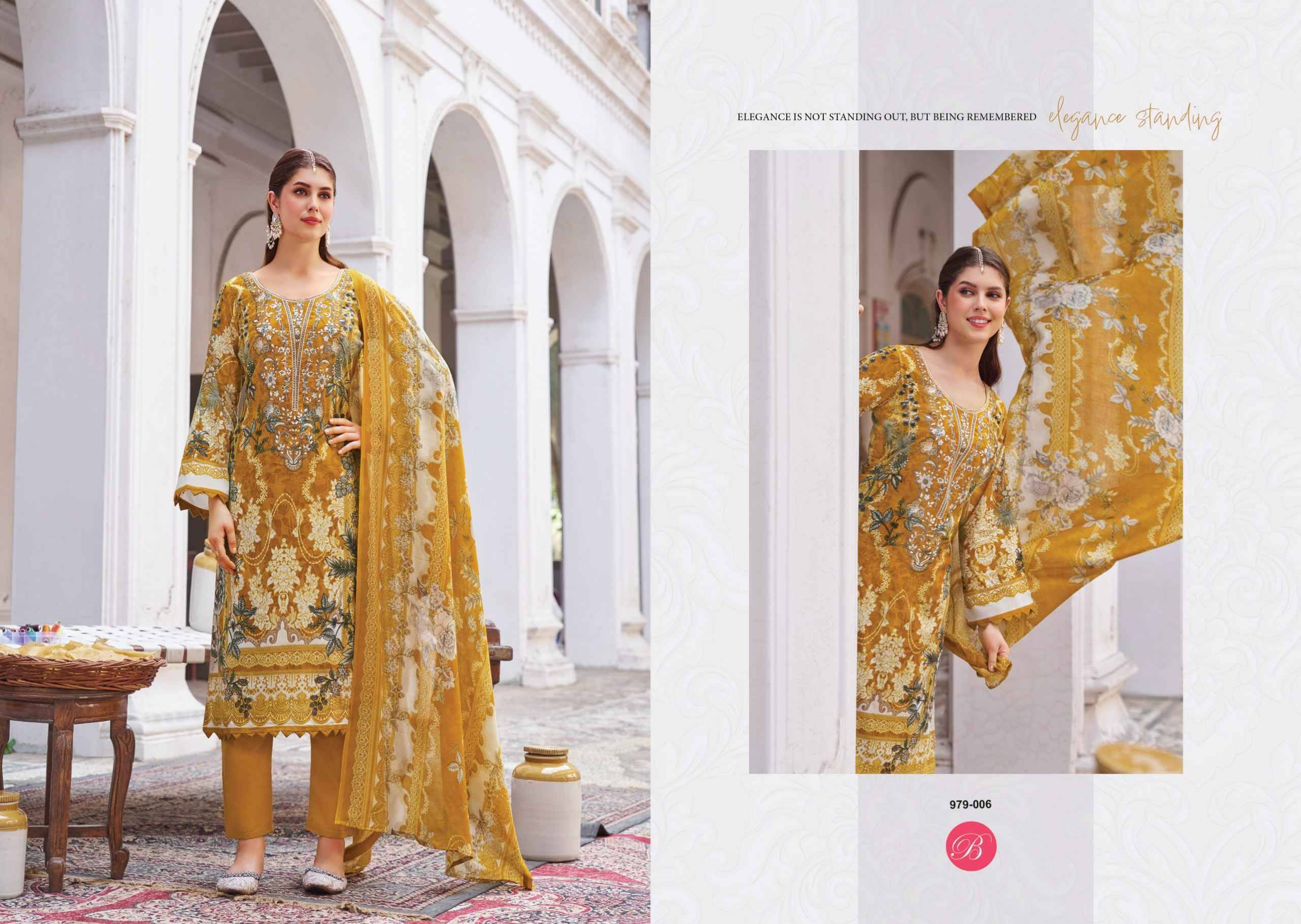 NAIRA VOL-142 By BelliZa DesigNer StuDio Pakistani Stylish Beautiful Colourful Printed & Embroidered Party Wear & Occasional Wear Pure cotton Dresses At Wholesale Price